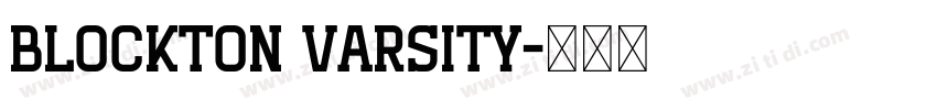 BLOCKTON VARSITY字体转换